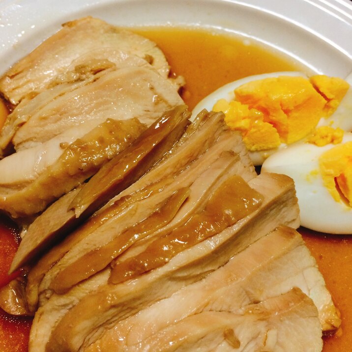 鶏胸肉で!!柔らか鶏チャーシュー!!